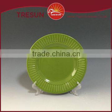 Stoneware Embossing Plates, Ceramic Solid Color Glaze Plates photo-4