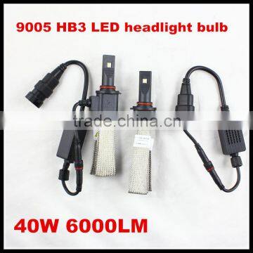 New Car LED Headlight car accessories car led lights 9005 hb3 headlight bulb 6000LM 9005 led headlight 40W led headlight bulb