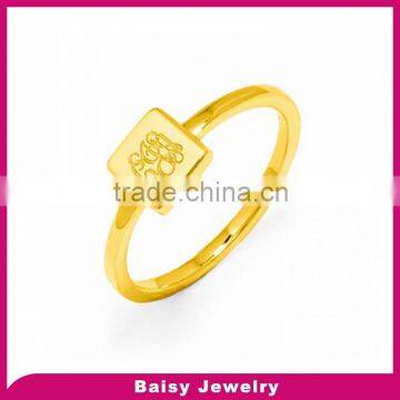 classic best selling Cheap 316l stainless steel alphabet finger ring