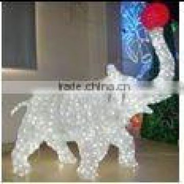 Led 3d elephant motif light