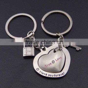 couple lovers custom logo keychain for wedding favors