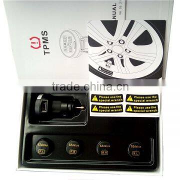 Easy to Install Cigarette Plug Dispaly 433.92 Mhz Auto Tpms Sensor Tire Pressure Monitor photo-6