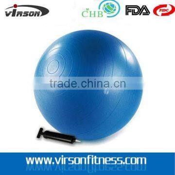 PVC Fitness Exercise Yoga Massage Ball with hand pump