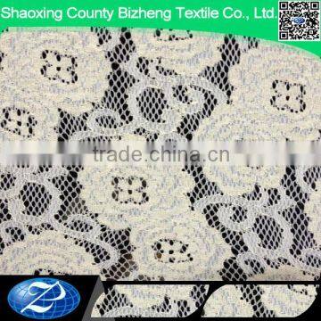 Geminate flower design nylon and cotton crochet lace fabric for blouse