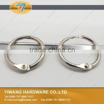 Factory direct sale high quality metal nickel plated binder ring