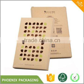 unique design craft paper box packaging with customized printed design