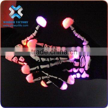 2016 Led Light Up Skull Glove/Handmade Led Finger Glove,led Glove Light photo-5