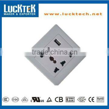 USB 5PIN Universal Wall Socket with Switch