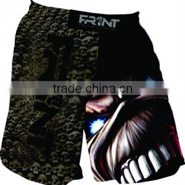 Men Sublimated mma shorts with horor design