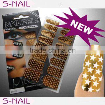 New Arrival Golden Nail Patch Sticker Nail Art Decal nail art sticker golden