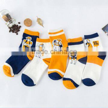 New Ladies Casual Socks Cotton Socks Many Pattern Cartoon Orange Sexy Teen Girl Socks photo-3