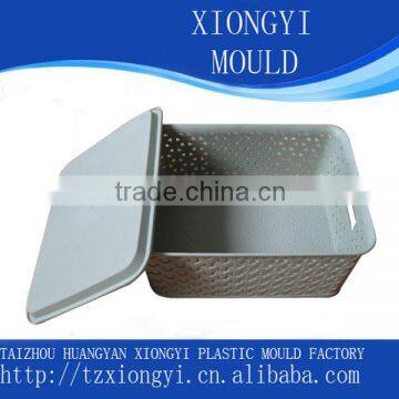 custom EU standard plastic storage basket mould manufacturer