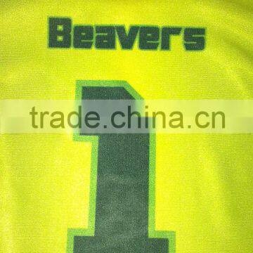 100 % Polyester Sublimation Football Compression Fit Jersey