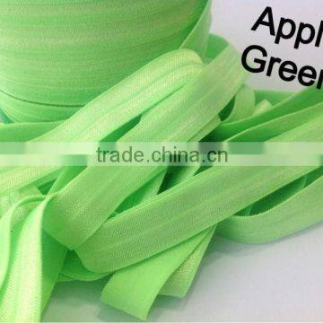 wholesale headband apple green fold over elastic trim