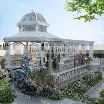 outdoor aluminum frame doubl layer pop up gazebo