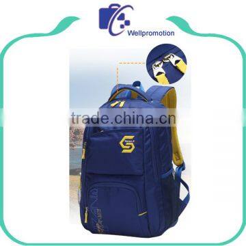 Multifunctional school backpack bag / polyester computer laptop backpack with double zipper                        
                                                                                Supplier's Choice