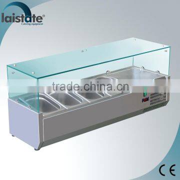 4*GN1/3 Static Refrigerated Pizza/Salad Display Case