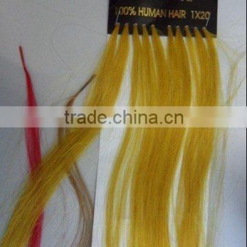 pre-bonded human hair extension/micro ring hair /nail-tip human hair /stick hair/keratin human hair extension