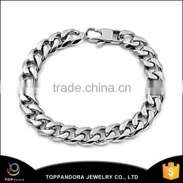 Oval Shaped New steel Bracelet Designs Lucky Charm Chain Bracelet