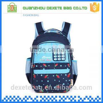 High quality promotional blue 2015 school bag