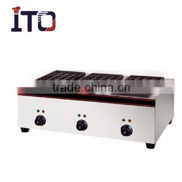 SH-HX65 3 Heads Electric Fish Ball Machine/Takoyaki Machine /Plate Takoyaki Machine