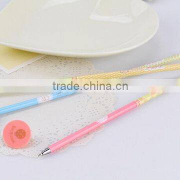 Best prize students gifts DIY creative stationery personalized Novelty overlength fresh color office ball point pen long gel pen