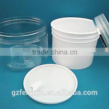 personal care screen printing 180ml PETG plastic jar with cap for oil cream