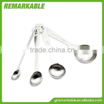 high quality 4pcs stainless steel measuring spoon set and measurer spoons