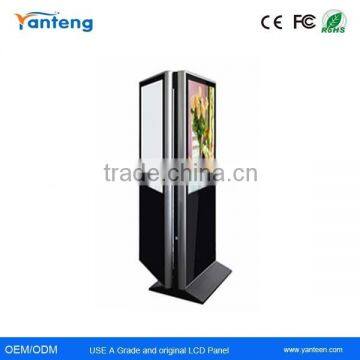 42inch Dual screen floor stand Digital Signage for exhibition halls