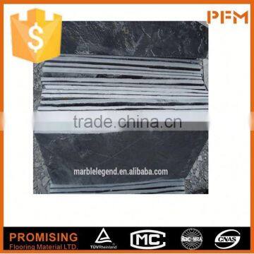 Castle Exterior Wall Decoration Black Slate Strips Tile photo-4