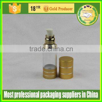 Golden Plastic Pump Bottle Airless Cosmetic Bottles 50ml photo-5