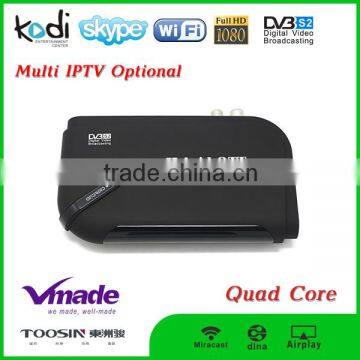 Amlogic S805 quad core android 4.4 1gb ram 8gb rom dvb s2 android tv box