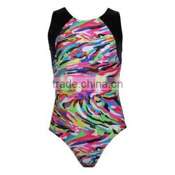 rhinestone sublimation gymnastics leotard for girls