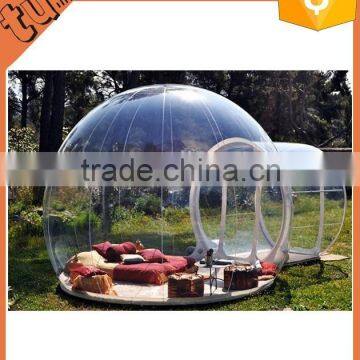 Cheap large inflatable advertising bubble tent , clear bubble tent for camping