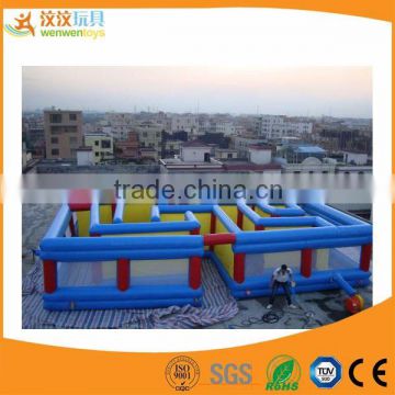 indoor children playground Castle theme inflatable maze bouncy house for sale