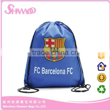 Eco-friendly polyester drawstring bag / backpack for sports