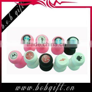 Funny mini silicone phone stand holders with personalized logo