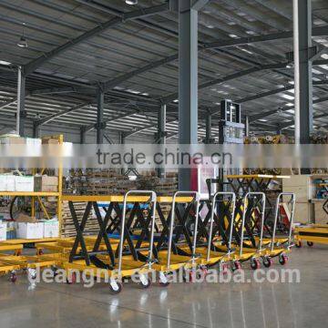 Small Single Scissor platform Scissor lift truck