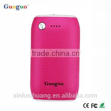 Guoguo High Quality Fast Charging Colorful LED Torch Portable 4000mAh Power Bank for Iphone,samsung