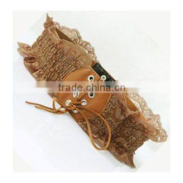 female lace bow belt,elastic belt, wide girdle decorated