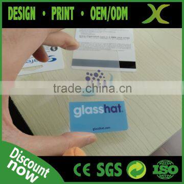 Free Design~~!! Best Material high quality business card transparent/ transparent pvc card