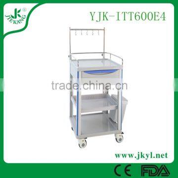 YJK-ITT600E4 Factory direct sale price of medical instrument trolley with drawers