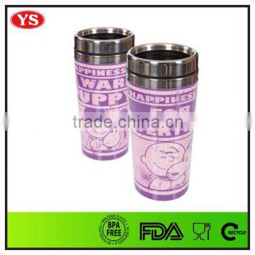 16 Ounce Photo Insert Inner Stainless Outer Plastic Thermal Mug Wholesale photo-5
