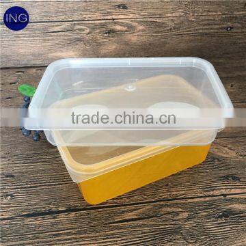 Disposable clear plastic binjection packaging fruit container