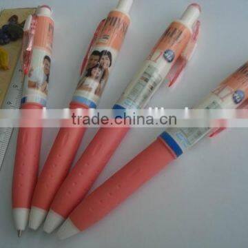 custom high quality retractable gel ink pen