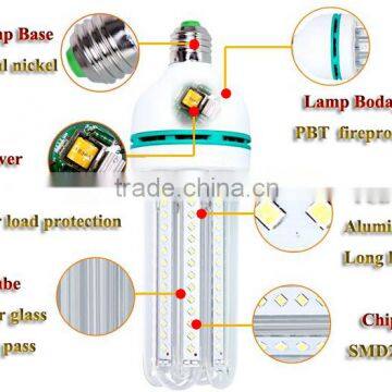 High Quality Low Price Chinese Wholesale Hot Sell China Energy Saving Replacement 12W 3U LED U Shape Corn Bulb Light photo-2