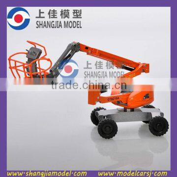 diecast aerial platform model, scale aerial work platform model with good painting