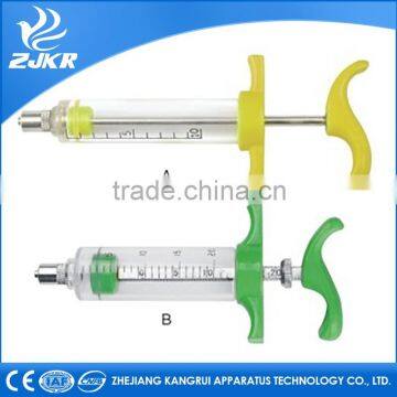 Factory price Top quality farm animal Plastic Steel Syringe J type