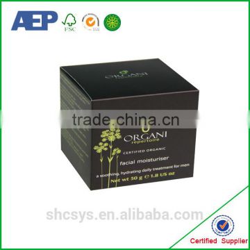 Black color cheap paper cosmetic gift set packaging box wholesale