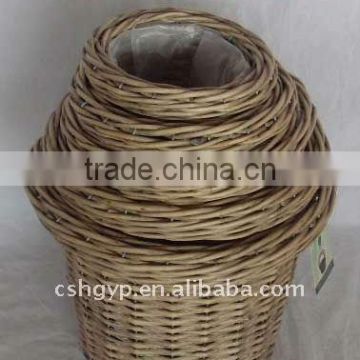 white wash willow basket